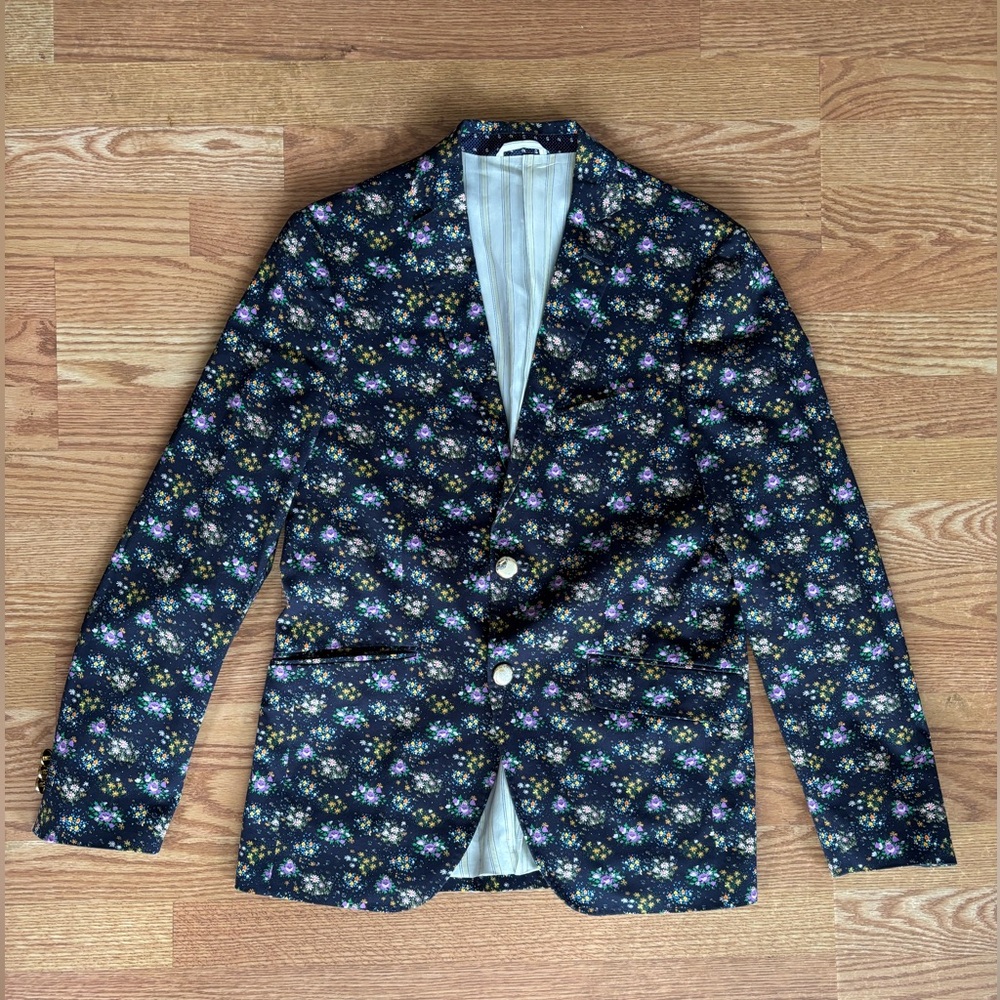 ETRO Floral Two Piece Suit Eclectic - Measurements in Photos